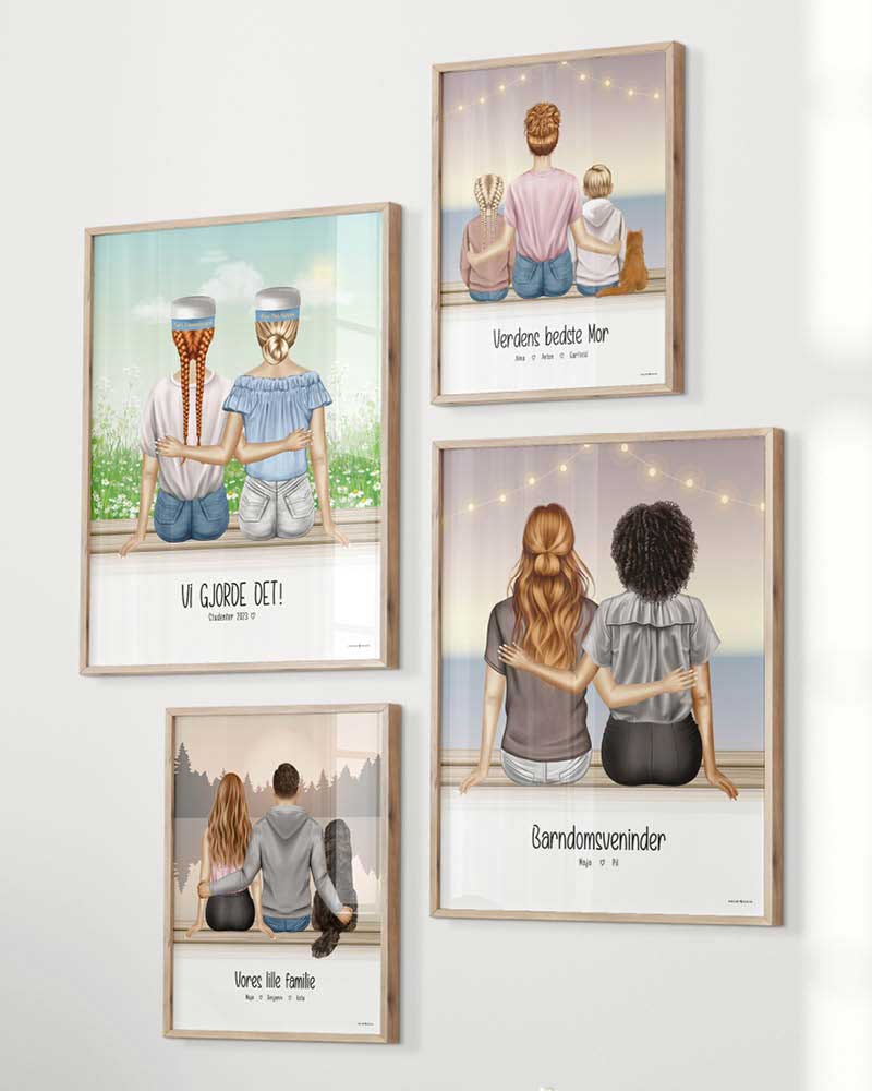 Design-selv Plakat: Personer Siddende