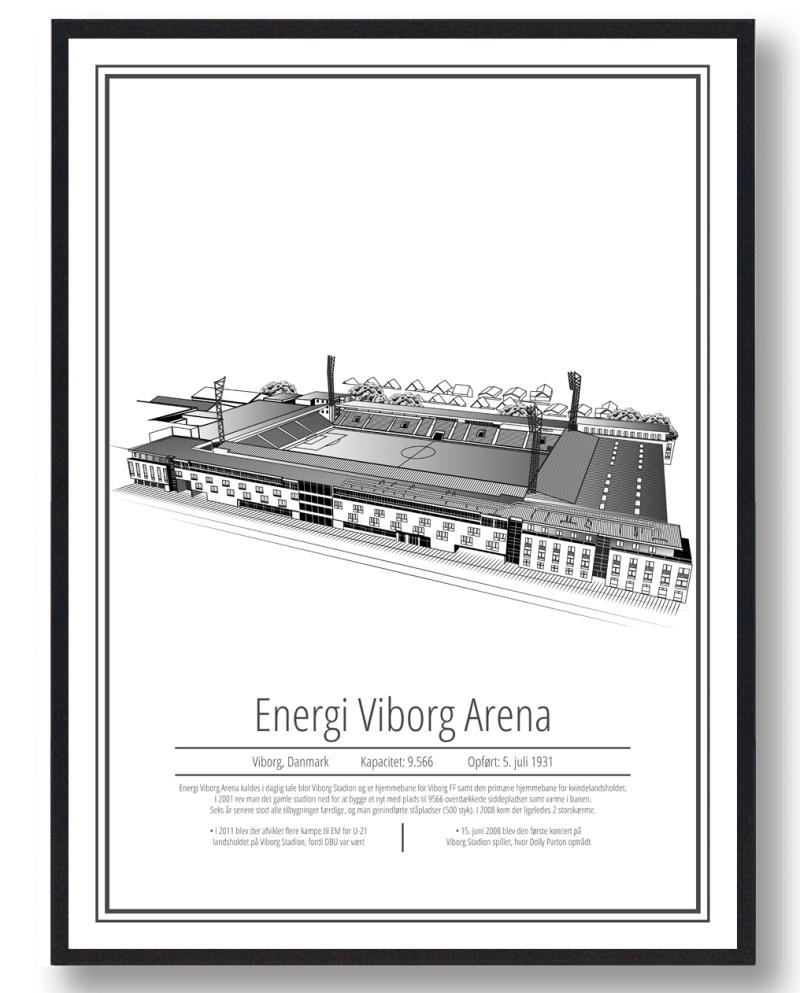 Energi Viborg Arena Plakat - 50x70 cm B2