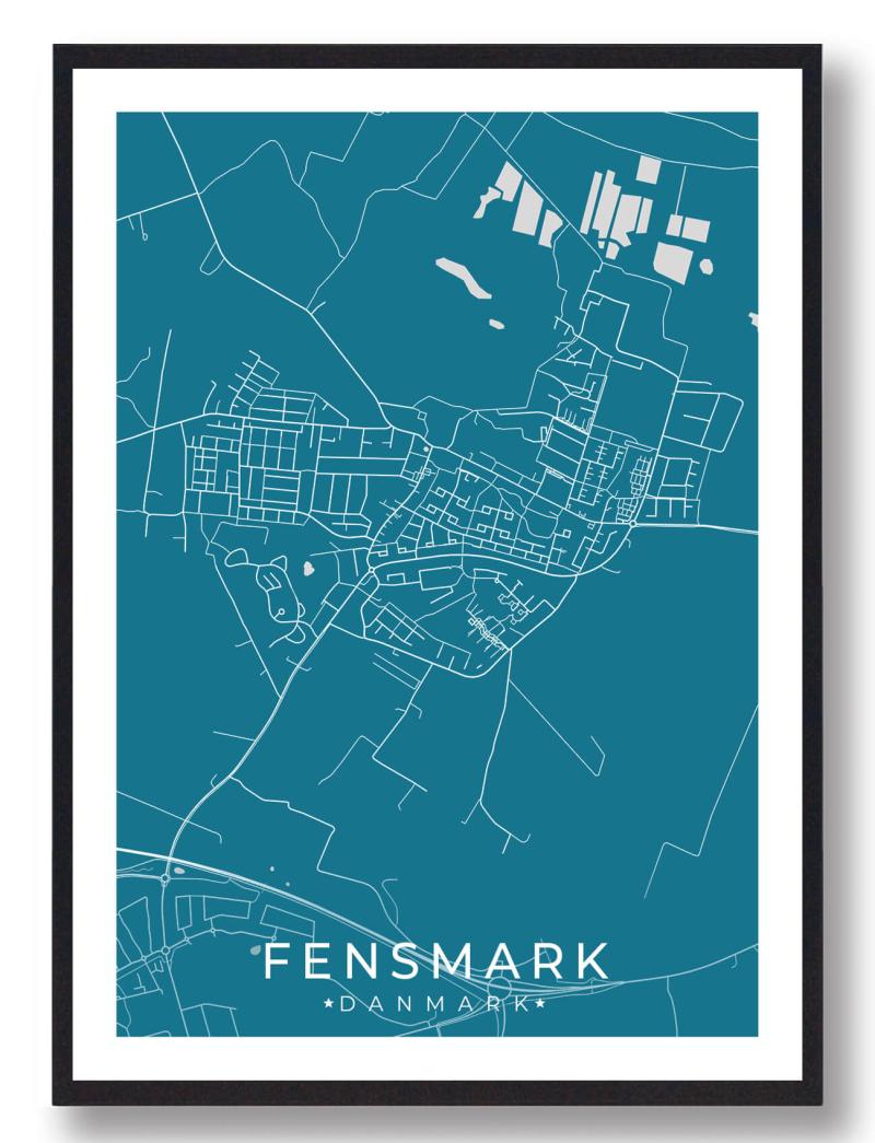 Fensmark Plakat Blå A5 - 15x21 cm