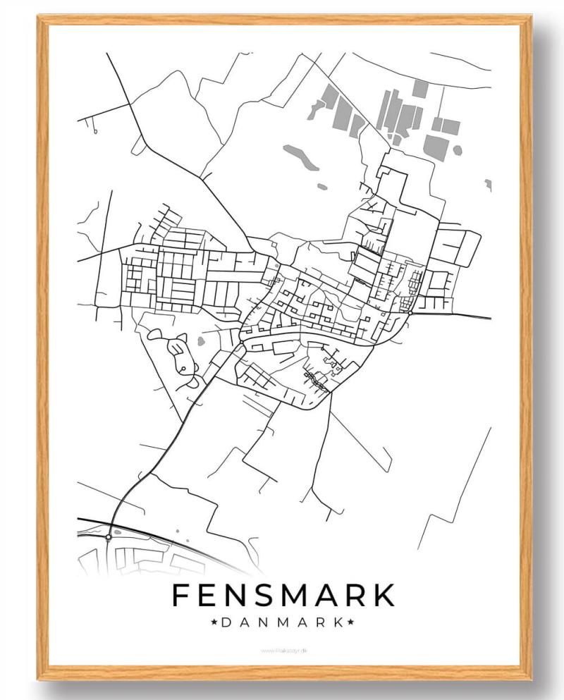 Fensmark Plakat Hvid 15x21 cm A5 Format