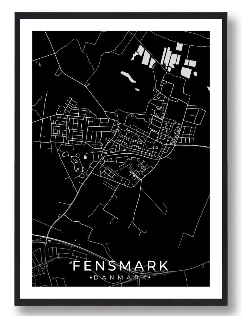 Fensmark Plakat - Sort A5 (15x21 cm)
