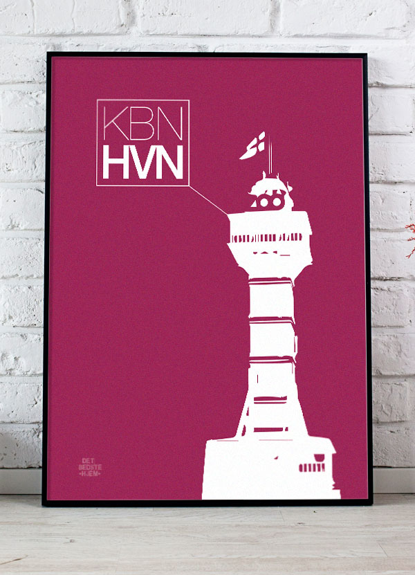 København-plakat Med Zoo-tårnet  Bordeaux  21   29    A4     199 -
