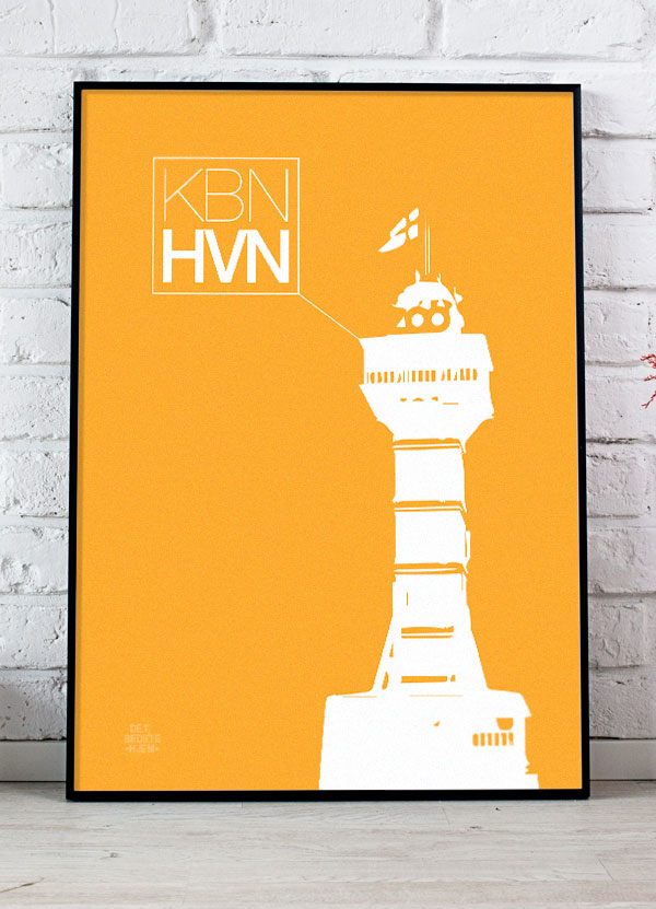 København-plakat Med Zoo-tårnet 21   29    A4     199 -