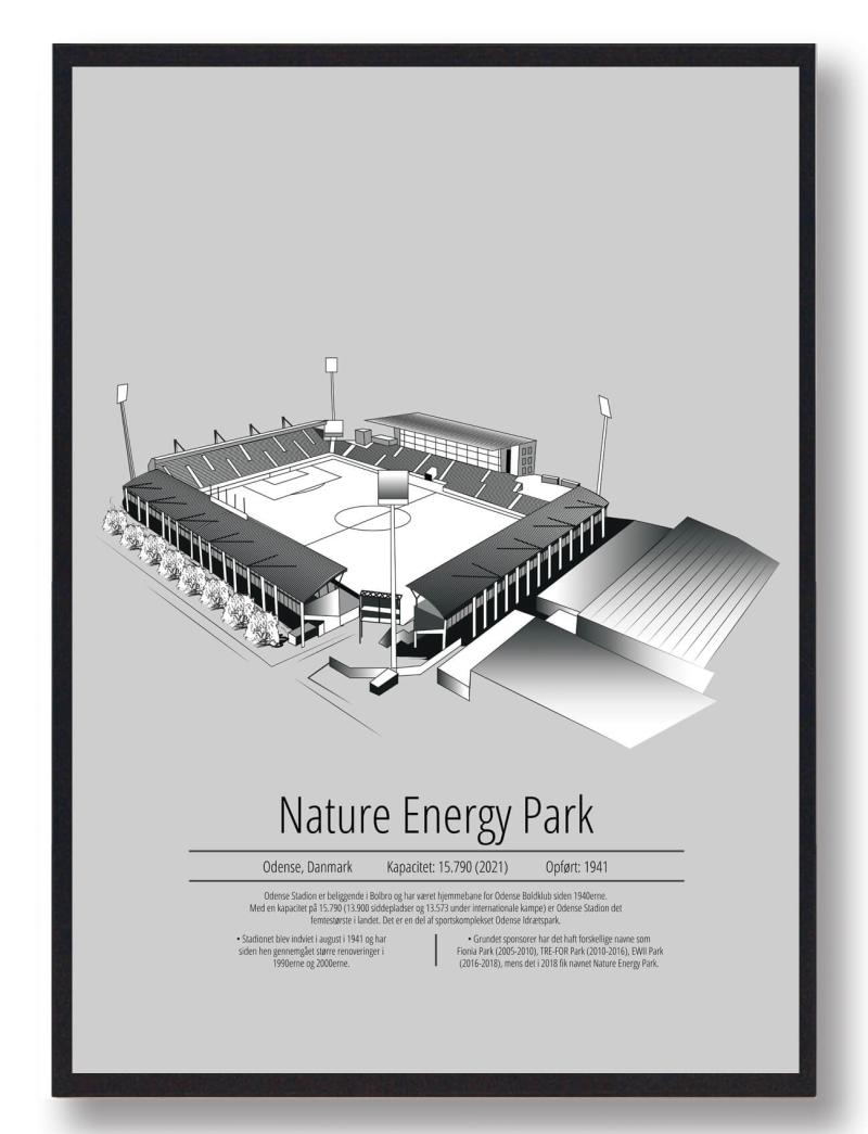 Natur Energi Park Grå 50x70 cm B2