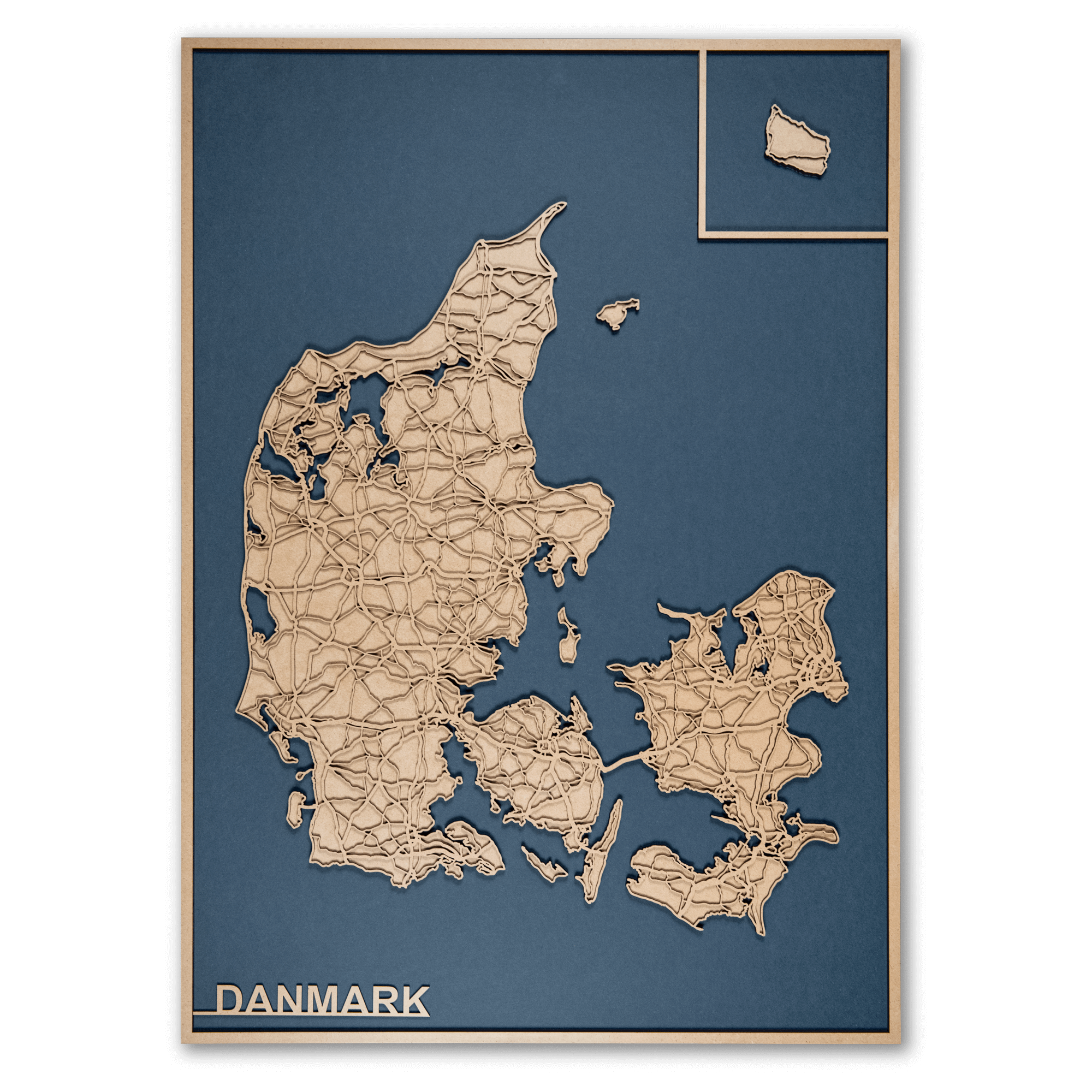 60   84    Blå Danmarks Kort