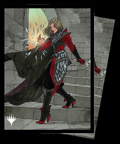 100 Lommer  Magic Wilds   Eldraine: V3 Rowan  Scion   War  Borderless  Matte Deck Protector Sleeves Ultra Pro  38024